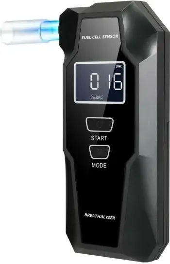 Alkomat Aisko AlcoAlert Handy, elektro-kimik, memorie 50 matje, 3 piesë frymimi, e zezë
