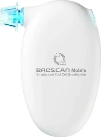 Alkotest Aisko BACscan Mobile, elektro-kimik, ekran me prekje, i bardhë