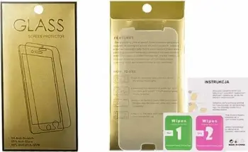 Xham i kalitun mbrojtës Gold për Huawei Y7 Prime, 9H, transparent, set me 1 xham + 2 fshesa