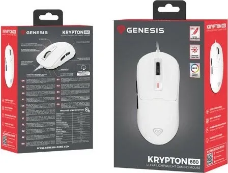 Mouse gaming Genesis NMG-2190, 12000 DPI, me kabllo, i bardhë - 8
