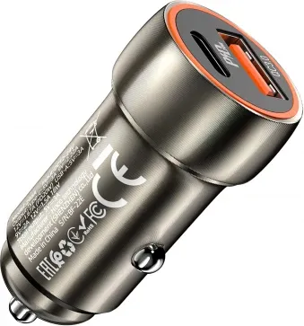 Karikues makine Hoco Z46A, USB dhe USB C, 20W, gri - 2