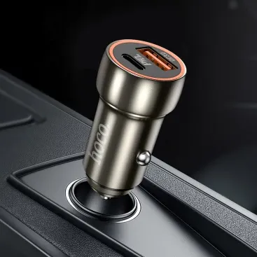 Karikues makine Hoco Z46A, USB dhe USB C, 20W, gri - 3