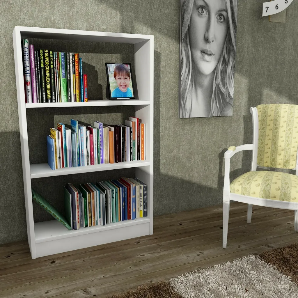 Raft librash Hanah Home, Cella, i bardhë - 1