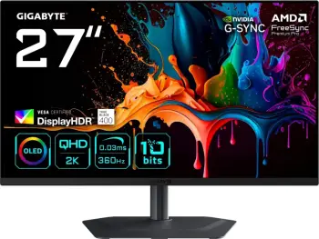 Monitor Gigabyte MO27Q3, 27 inch, QHD, QD-OLED, 360Hz, i zi