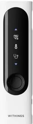Pajisje mjekësore smart Withings BeamO 4-në-1, EKG, stetoskop dixhital, termometër pa kontakt, saturim, e bardhë