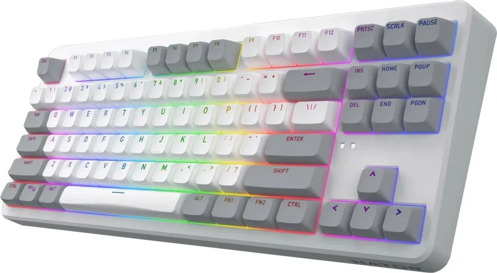 Tastierë mekanike Hator Rockfall 3 TKL Wireless, RGB, Hot-Swap, e bardhë - 3