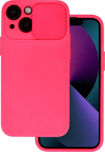 Mbështjellës ONASI Lens Cover 18240 për iPhone 15, silikon i hollë me kapak mbrojtës për kamerë, rozë
