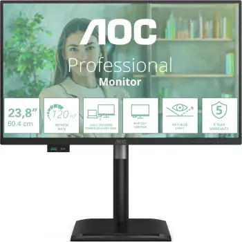 Monitor AOC 24P4CV, 23.8 inch, Full HD, 120Hz, IPS, USB-C PD96W, zi