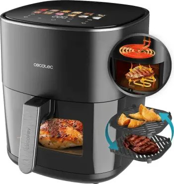 Fryer pa yndyrë Cecotec Cecofry&Grill Duoheat 6500, 6.5L, e zezë