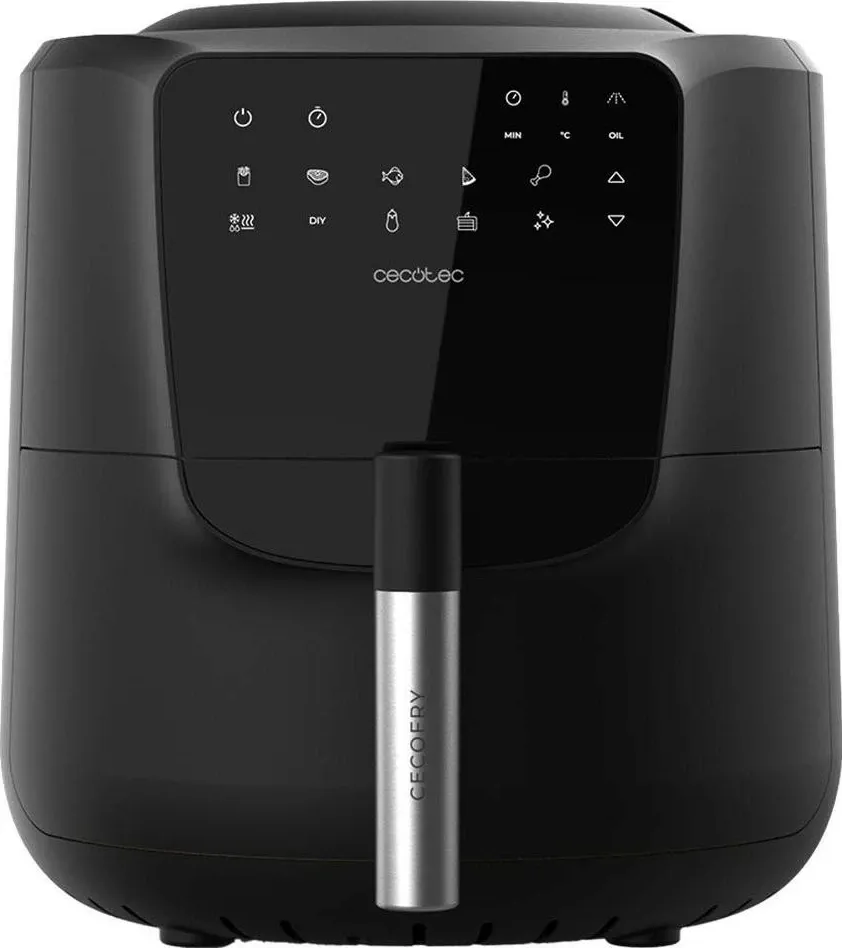 Fritezë pa yndyrë Cecotec CecoFry Rain, 5.5L, 1550W, e zezë - 1