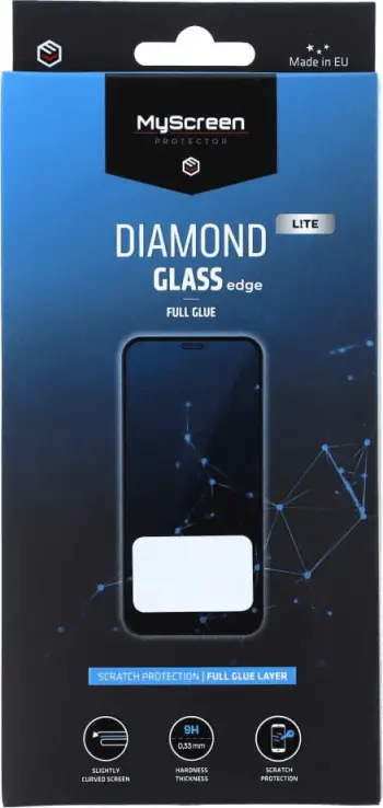 Xham mbrojtës MyScreen Protector Diamond Lite për Huawei Nova Y70, Tempered Glass, Edge Full Glue, 9H