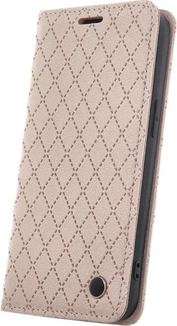 Mbështjellës Flip Cover ONASI Karo për Samsung Galaxy A17, kapak magnetik, 3 xhepa karte, funksion stand, bezhë