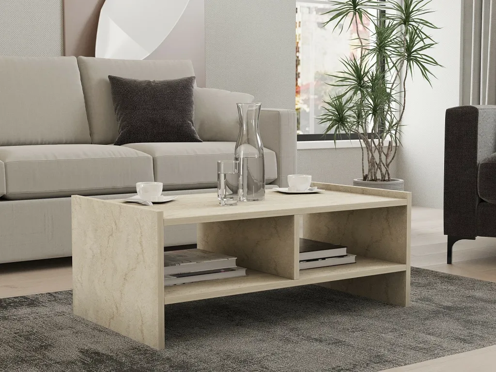 Tavolinë kafeje Hanah Home, ngjyrë travertin, Pera - 1