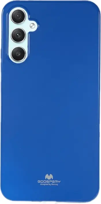 Mbështjellës Goospery Jelly për Samsung Galaxy A14, silikon i hollë, blu
