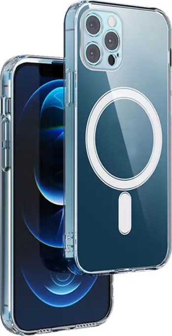 Mbështjellës silikoni antishok MagSafe ONASI 23800 për iPhone 17 Air, transparent