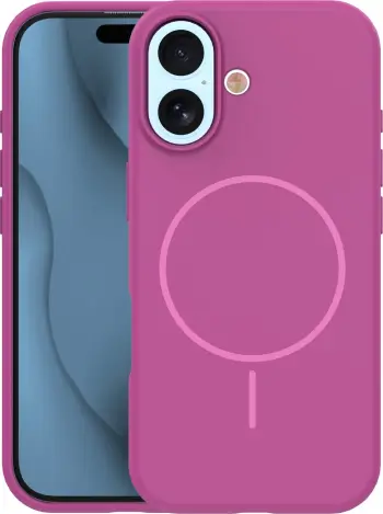Mbështjellës MagSafe silikon mat ONASI MagColor Pure për iPhone 17 Pro Max, fuchsia