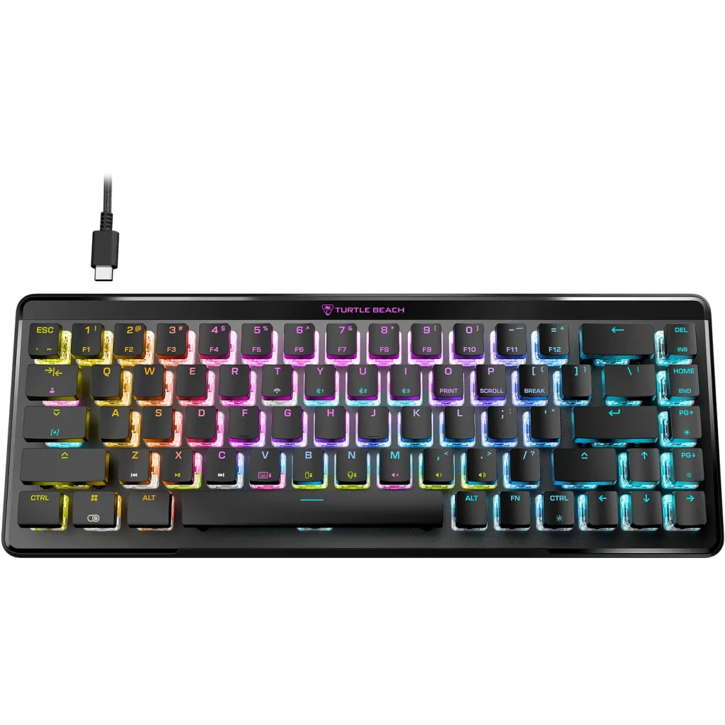 Tastierë gaming Turtle Beach Vulcan II Mini Air, wireless, RGB, e zezë - 1