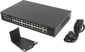 Switch Lanberg RSGE-24P-2GE-2S-250, grafite