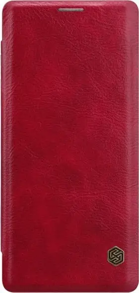 Mbështjellës NILLKIN Qin për Samsung Galaxy Note 20 N980, lëkurë origjinale, flip cover, i kuq