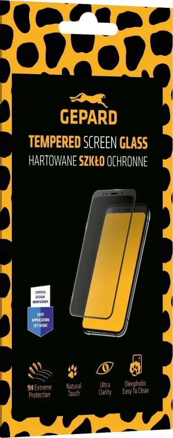 Mburojë ekrani Gepard për Honor X7 X7a Play 30 Plus, xham i temperuar, ngjitje e plotë, e zezë