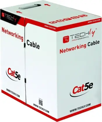 Kabllo rrjeti Techly ITP6-UTP-IC, Gri, 305 m Cat5e U/UTP (UTP)