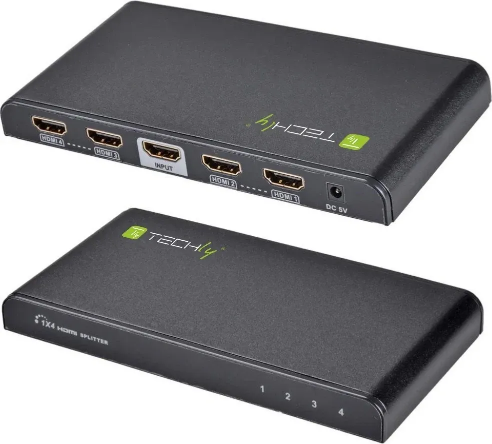 Splitter HDMI Techly 1×4, 4K@60Hz, EDID, i zi - 12
