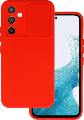 Mbështjellës ONASI Lens Cover për Samsung Galaxy A05s, silikon i hollë me mbrojtje kamere, i kuq