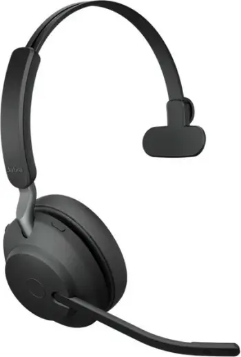 Kufje Jabra Evolve2 65 USB-A MS Chrg stand Mono, Wireless, Office/Call center, 20 - 20000 Hz, 99.2 g, Black