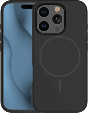Mbështjellës ONASI MagColor Pure për iPhone 17 Air, silikon mat, MagSafe, MPN 24091, i zi
