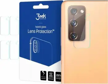 Xham hibrid për kamerë 3MK Hybrid Camera Glass për Samsung Galaxy S21 Ultra G998, 4 copë