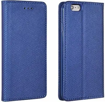 Mbështjellës flip magnetik HAVANA për Samsung Galaxy A12/A125, hapësirë për kartë, i kaltër