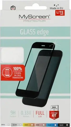 Mbrojtëse ekrani xham i kalitur MyScreen Protector Lite Glass Edge për Samsung Galaxy A02s A025 / Samsung Galaxy A03s A037, full glue, full screen, e zezë