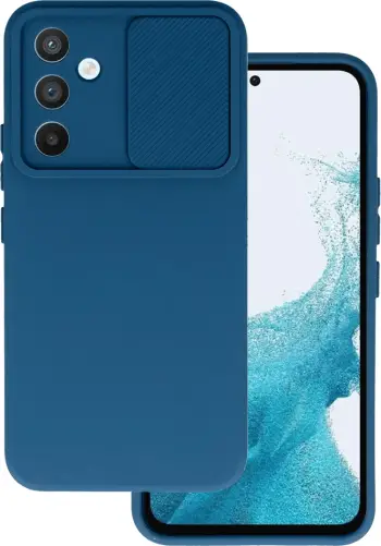 Mbështjellës silikoni ONASI për Samsung Galaxy A15 5G, me mbrojtje kamere, kaltër