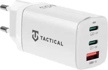 Karikues muri ONASI FlashBang GaN Fast Charger 65W PD, 2x USB-C + 1x USB-A, i bardhë