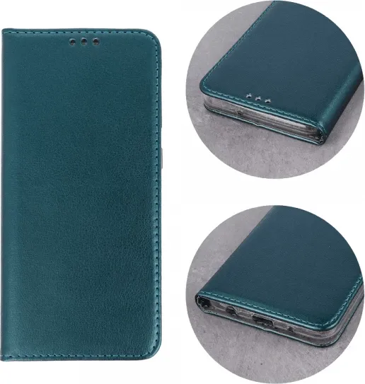 Mbështjellës HAVANA Premium Flip Cover për Samsung Galaxy A34, PU lëkurë, me magnet, me stand, me vend për kartelë, gjelbër - 4