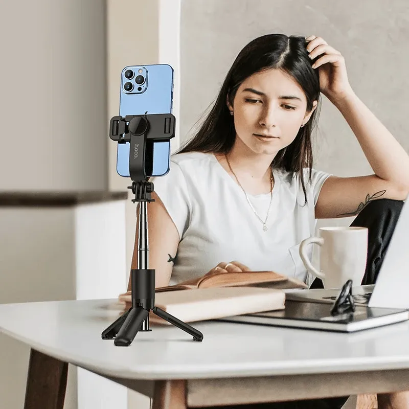 Stativ selfie/Tripod HOCO K17, 60 cm, me telekomandë, i zi - 5