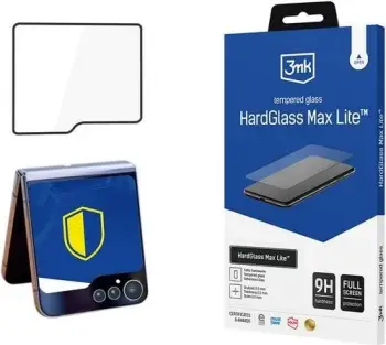 Xham mbrojtës 3MK Hard Glass Max Lite për Samsung Galaxy Z Flip 6 (ekran i jashtëm), full screen, full glue, MPN 24211