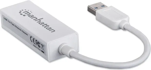 Konvertuesi Manhattan USB në RJ45, bardhë - 5