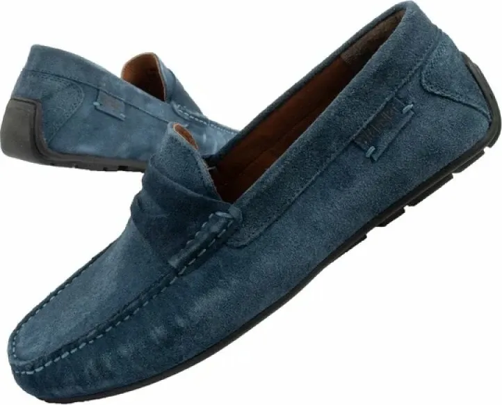 Këpucë meshkuj Wrangler Maifield Suede, navy blue - 1