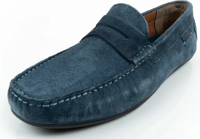 Këpucë meshkuj Wrangler Maifield Suede, navy blue - 3