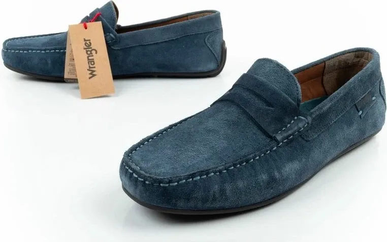 Këpucë meshkuj Wrangler Maifield Suede, navy blue - 8