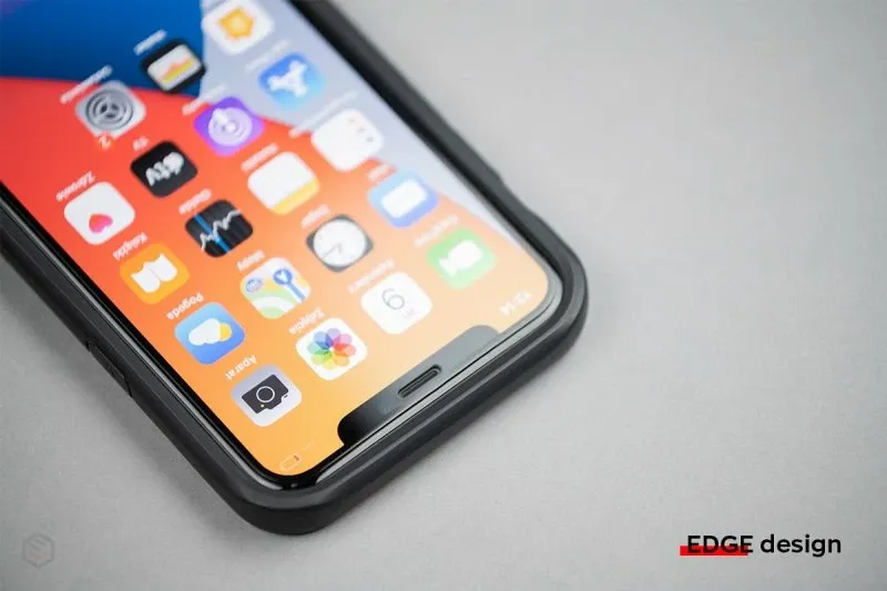 Xham i temperuar mbrojtës MyScreen Protector Diamond Lite për iPhone 12 Mini, Edge Full Glue - 5