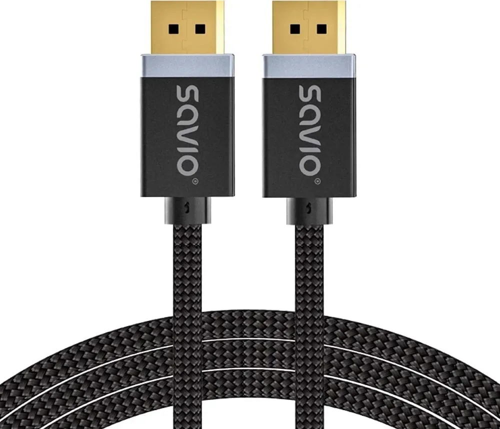 Kabllo DisplayPort SAVIO, V1.4, 3 m, CL-176, e zezë - 1
