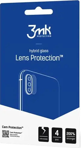 Mbrojtëse lente kamere 3MK Hybrid Camera Glass për Xiaomi Redmi Note 12 Pro, 4 copë
