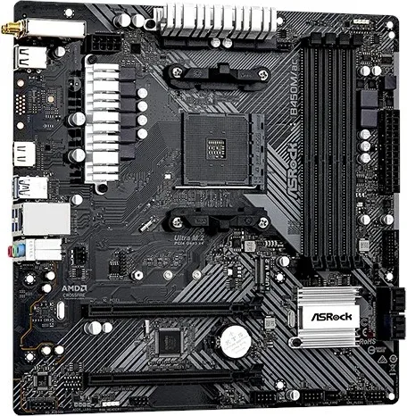 Pllakë amë Asrock B450M/AC R2.0, Socket AM4, micro ATX - 4
