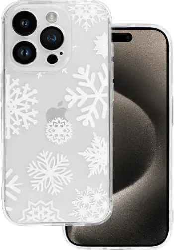 Mbështjellës ONASI Clear Case Frosty për iPhone 16, 1.8mm, dizajn fjolla bore, transparent