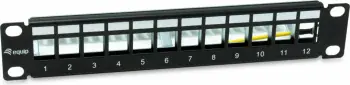 Panel Keystone Equip 769331, 1U, 12 porta, metal, i zi, rack mounting