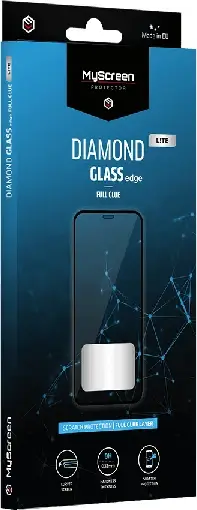 Xham mbrojtës për ekran MyScreen Protector Diamond Lite (MPN 13327) për iPhone 13 Pro Max, Tempered Glass 9H, Edge Full Screen, Full Glue