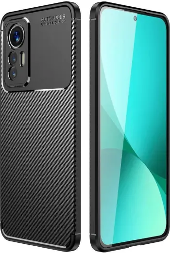 Mbështjellës silikoni HAVANA për Xiaomi Redmi 14C / Poco C75, karbon mat, i zi