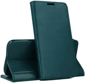 Mbështjellës flip HAVANA Premium MPN 17951 për iPhone 15 Pro, PU lëkurë, me magnet, me xhep karte, me stand, jeshile
